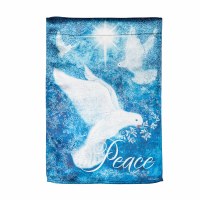 18" x 13" "Peace" Dove Mini Garden Flag