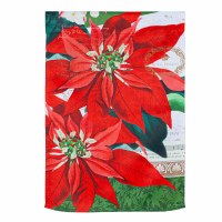 18" x 13" Elegant Pointsettia Mini Garden Flag