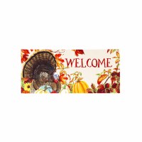 10" x 22" 'Welcome"Turkey Sassafras Doormat Insert