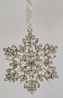 3" Silver Open Center Snowflake Ornament