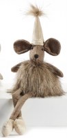 21" Brown Fuzzy Mouse Plush