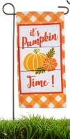 13" "It's Pumpkin Time" Mini Garden Flag with a Stake
