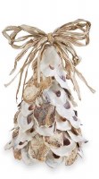 8" Natural Oyster Shell Christmas Tree by Mud Pie