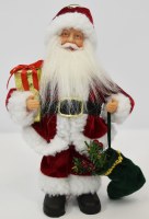 9" Santa Carrying a Stocking Statue