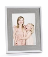 5" x 7" Gray and White Picture Frame