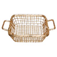 9" x 13" Gold Metal Basket With Handles