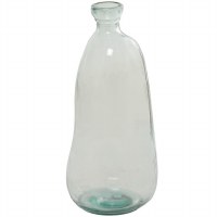 20" Green Glass Vase