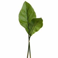 Bundle of Two Faux 31" Green Bird of Paradise Leaf Spray