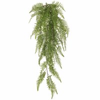 41" Faux Green Boston Fern Hanging Bush