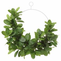 20" Faux Green Mangrove Leaf Wreath