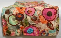 72" Multicolor Floral Pattern Table Runner
