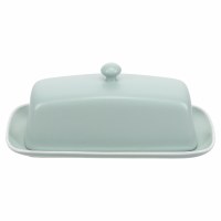 8" Sage Green Ceramic Butter Dish