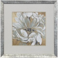 27" Sq Emerging Bloom 1 Framed Print Under Glass