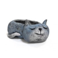 4" Gray Blue the Cat Planter