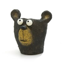 6" Bruno Bear Head Planter