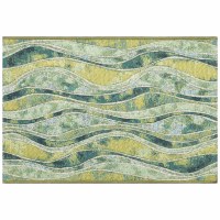 24" x 35" Green Wave Esencia Rug