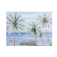 24" x 32" Palm Trees at The Beach Coastal Canvas