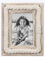 4" x 6" Light Brown Rope Picture Frame