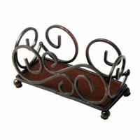 5" Bronze Upright Scroll Coaster Holder