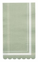 Sage Scallop Edge Guest Towels