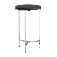 21" Black Obsidian End Table