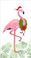 Christmas Flamingo Guest Towels