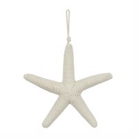 13" White Jute Starfish