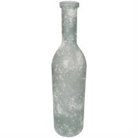 29" Clear Frosted Glass Vase