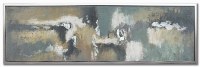 20" x 70" Charming Transformation Abstract Framed Canvas