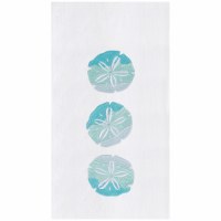 27" x 18" Green Sand Dollars Flour Sack Kitchen Towel