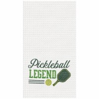 27" x 18" "Pickleball Legend" Waffle Weave Pickleball Kitchen Towel