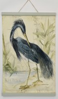 36" x 24" Great Heron 1 Coastal Wall Art