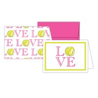 Pack of 12 "Love" Tennis Note Cards