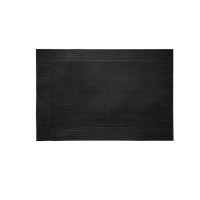 13" x 19" Black Woven PVC Placemat