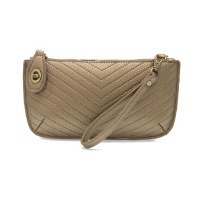 5" x 10" Bronze Stitch "X" Cossbody Wristlet