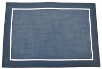 13" x 19" Navy Pleat Placemat