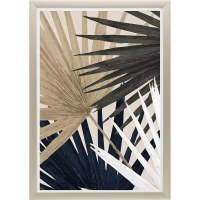 39" x 27" Organic Palm 1 Tropical Framed Print