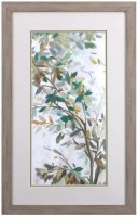 33" x 21" Branches Leaning Diagonally Framed Print Under Glass