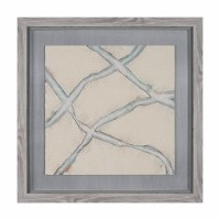 34" Sq Fragment 2 Framed Print Under Glass