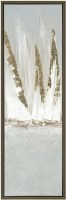 48" x 16" Tall Sailboats 1 Framed Coastal Canvas