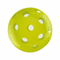 6" Round Green Melamine Pickleball Plate