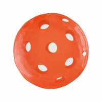 6" Round Orange Melamine Pickleball Plate