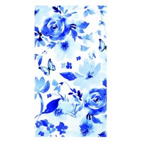 Indigo Flower Guest Towels