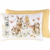 12" x 18" Flower Bunnies Decorative Easter Pillow