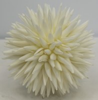 5" White Spike Orb