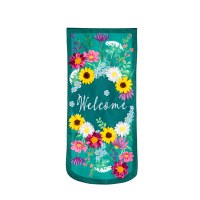 28" x 13" "Welcome" Wildflowers Extra Large Mini Garden Flag