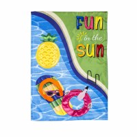 18" x 13" "Fun in the Sun" Pool Floats Mini Garden Flag