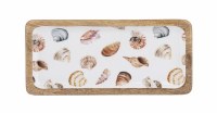 5" x 12" Sea Shells Wood Tray