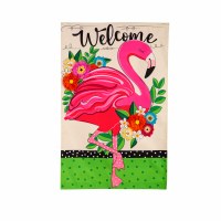 44" x 28" "Welcome" Large Flamingo Flag