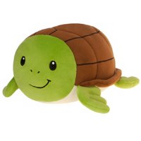 8" Green and Brown Sea Turtle Lil Huggy Plush Toy